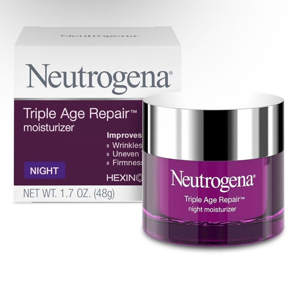 Neutrogena Triple Age Repair Night Moisturizer Skincare NEW